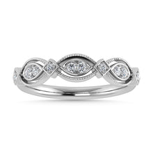 Diamond 1/6 Ct.Tw. Stack Band in 14K White Gold