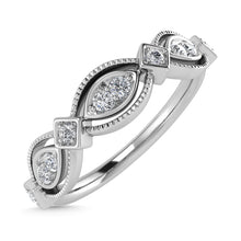 Diamond 1/6 Ct.Tw. Stack Band in 14K White Gold