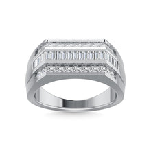 14K White Gold Diamond 1 Ct.Tw. Mens Band