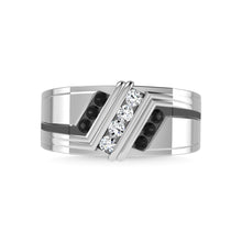 10K White Gold Diamond 1/2 Ct.Tw. Mens Band