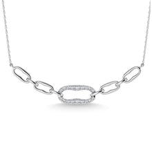 10K White Gold Diamond 1/6 Ct.Tw. Fashion Necklace