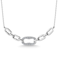 10K White Gold Diamond 1/6 Ct.Tw. Fashion Necklace
