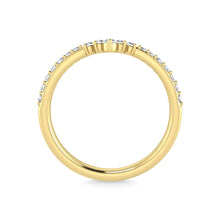 14K Yellow Gold Diamond 1/5 Ct.Tw. Chevron Band