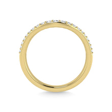 14K Yellow Gold Diamond 1/5 Ct.Tw. Chevron Band