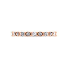 14K Rose Gold Diamond 1/4 Ct.Tw. Stackable Ring