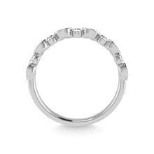 14K White Gold Diamond 1/4 Ct.Tw. Stackable Ring