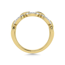 10K Two Tone Diamond 1/8 Ct.Tw. Fashion Ring