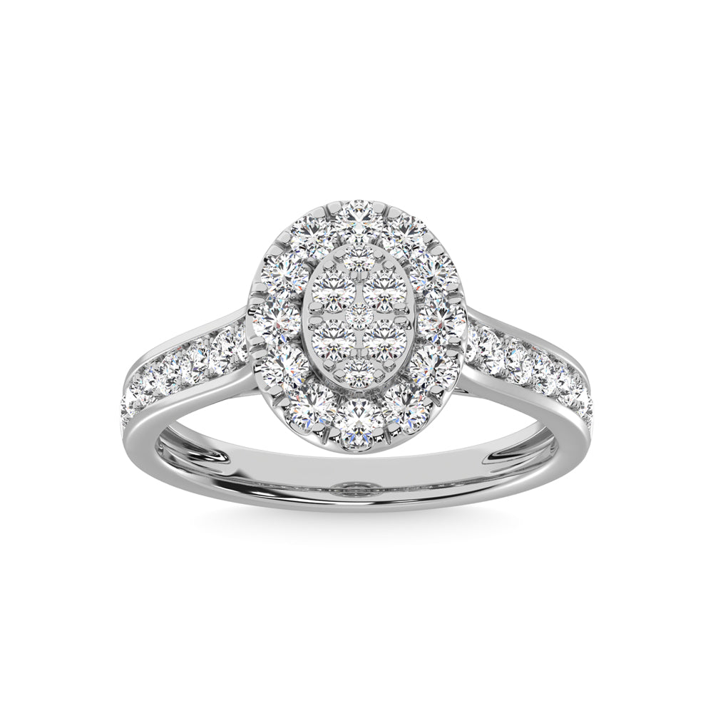 14K White Gold Diamond 1 Ct.Tw. Engagement Ring