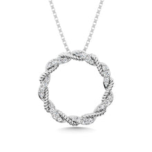 14K White Gold Diamond 1/4 Ct.Tw. Fashion Pendant