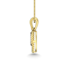 10K Yellow Gold Diamond 1/10 Ct.Tw. Fashion Pendant