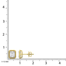 14K Yellow Gold Diamond 1/5 Ct.Tw. Fashion Earrings