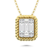 14K Yellow Gold Diamond 1/10 Ct.Tw. Fashion Pendant