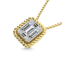 14K Yellow Gold Diamond 1/10 Ct.Tw. Fashion Pendant