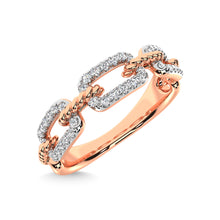 10K Rose Gold Diamond 1/5 Ct.Tw. Fashion Ring