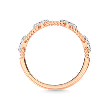 14K Rose Gold Diamond 1/6 Ct.Tw. Fashion Ring