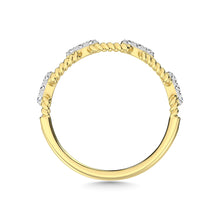 14K Yellow Gold Diamond 1/6 Ct.Tw. Fashion Ring