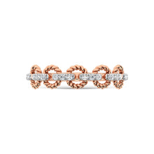 14K Rose Gold Diamond 1/6 Ct.Tw. Stackable Ring