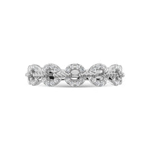 14K White Gold Diamond 1/5 Ct.Tw. Stackable Ring