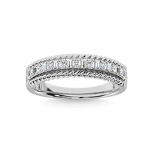 14K White Gold Diamond 1/4 Ct.Tw. Fashion Band
