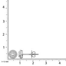 14K White Gold Diamond 1/4 Ct.Tw. Fashion Earrings