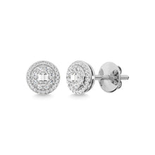 14K White Gold Diamond 1/2 Ct.Tw. Fashion Earrings