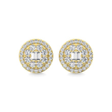 14K Yellow Gold Diamond 1/4 Ct.Tw. Fashion Earrings