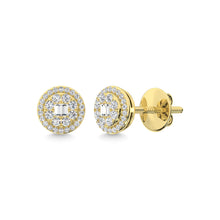 14K Yellow Gold Diamond 1/4 Ct.Tw. Fashion Earrings