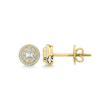 14K Yellow Gold Diamond 1/4 Ct.Tw. Fashion Earrings