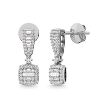 14K White Gold Diamond 5/8 Ct.Tw. Fashion Earrings