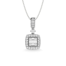 14K White Gold Diamond 1/2 Ct.Tw. Fashion Earrings