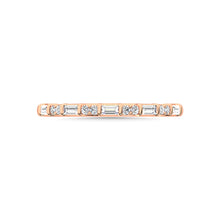 14K Rose Gold Diamond 1/5 Ct.Tw. Stackable Band