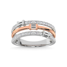 14K Two Tone Diamond 1/2 Ct.Tw. Fashion Ring