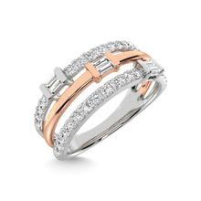 14K Two Tone Diamond 1/2 Ct.Tw. Fashion Ring