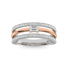 14K White Gold Diamond 1/2 Ct.Tw. Fashion Ring