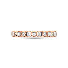 14K Rose Gold Diamond 1/4 Ct.Tw. Stackable Band