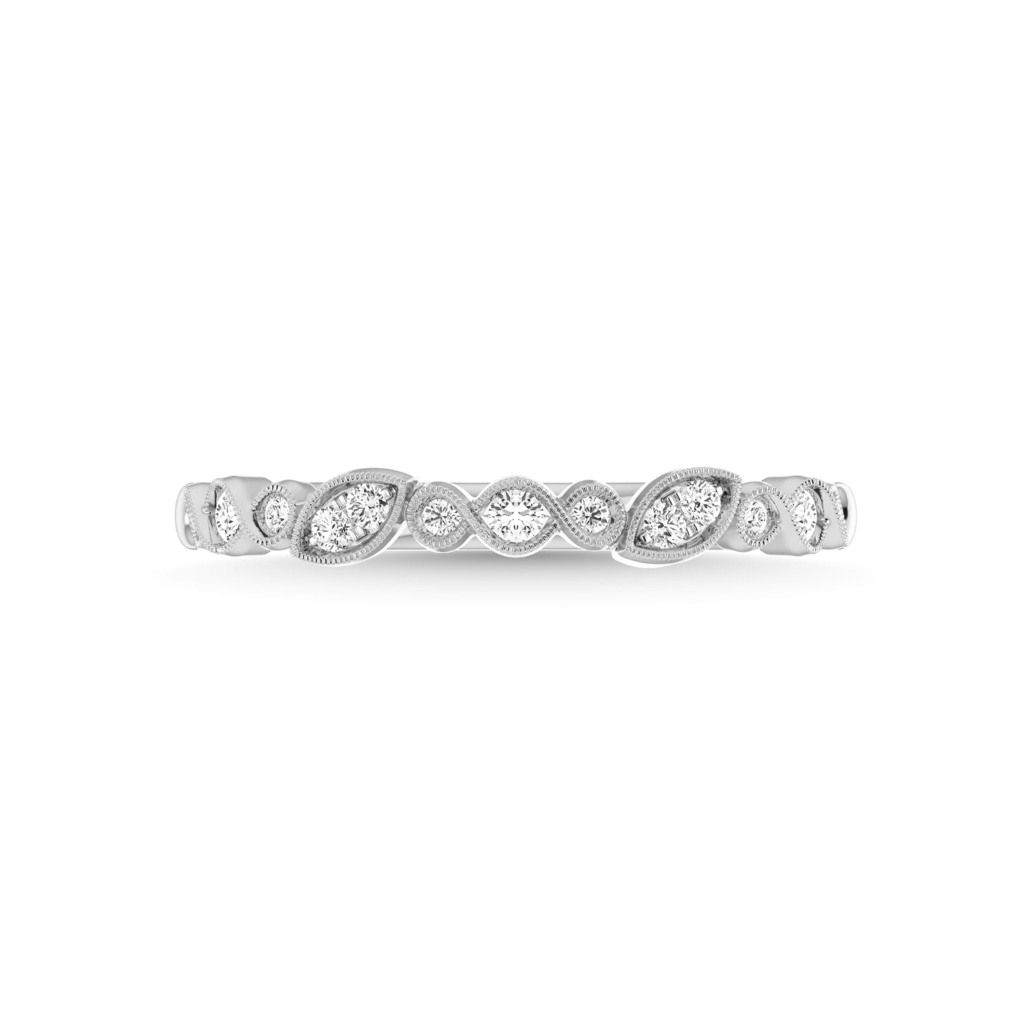 Diamond 1/6 Ct.Tw. Stackable Band in 10K White Gold