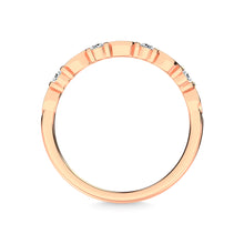 10K Rose Gold Diamond 1/5 Ct.Tw. Stack Band