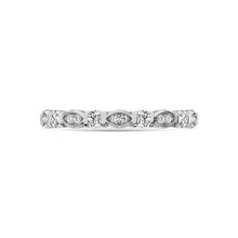 10K White Gold Diamond 1/5 Ct.Tw. Stackable Ring