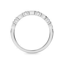 10K White Gold Diamond 1/5 Ct.Tw. Stackable Ring
