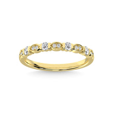 10K Yellow Gold Diamond 1/5 Ct.Tw. Stackable Ring