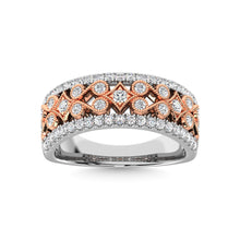 14K Two Tone Diamond 3/4 Ct.Tw. Fashion Band