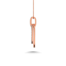 10K Two Tone Diamond 1/5 Ct.Tw. Fashion Pendant