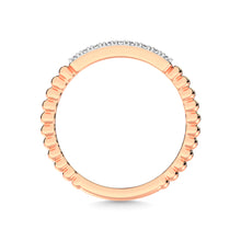 14K Rose Gold Diamond 1/10 Ct.Tw. Stackable Band