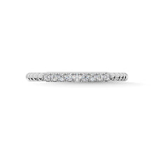 14K White Gold Diamond 1/10 Ct.Tw. Stackable Band