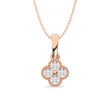 14K Rose Gold Diamond 1/5 Ct.Tw. Fashion Pendant