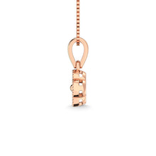 14K Rose Gold Diamond 1/5 Ct.Tw. Fashion Pendant