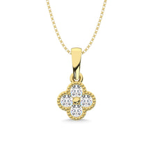 14K Yellow Gold Diamond 1/5 Ct.Tw. Fashion Pendant