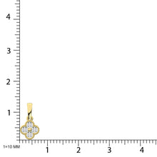 14K Yellow Gold Diamond 1/5 Ct.Tw. Fashion Pendant