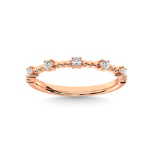 14K Rose Gold Diamond 1/10 Ct.Tw. Stackable Band