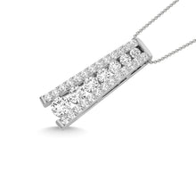 14K White Gold Diamond 1 Ct.Tw. Fashion Pendant